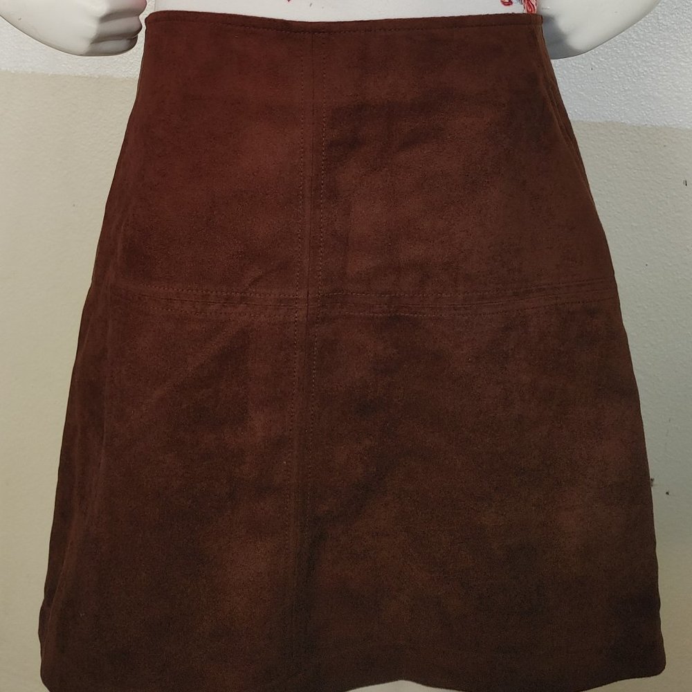 SANCTUARY SUEDE MINI SKIRT